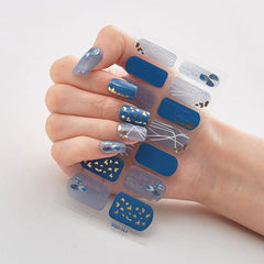 3D Bronzing Laser Nail Strips with Glitter for Nail Art DIY