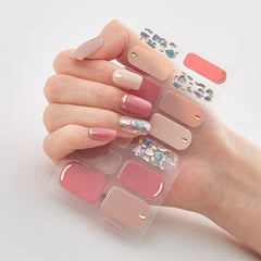 3D Bronzing Laser Nail Strips with Glitter for Nail Art DIY