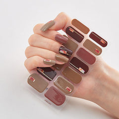 3D Bronzing Laser Nail Strips with Glitter for Nail Art DIY