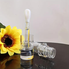6ml Clear Lip Gloss Tube With Brush - Refillable Lip Balm Container