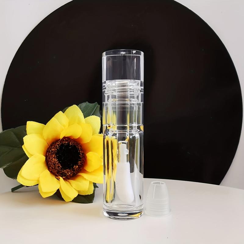 6ml Clear Lip Gloss Tube With Brush - Refillable Lip Balm Container