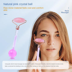 Ice Ball Jade Roller Facial Neck Massage Stick