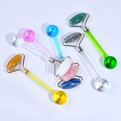 Ice Ball Jade Roller Facial Neck Massage Stick
