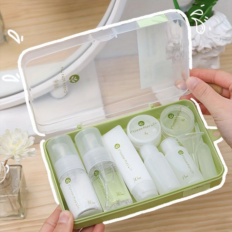 10pcs Leak Proof Travel Bottles Kit - Portable Clear Cosmetic Containers