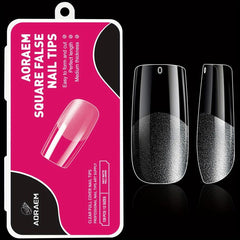120 PCS Clear Gel False Nail Tips Assorted Sizes for DIY Nail Art