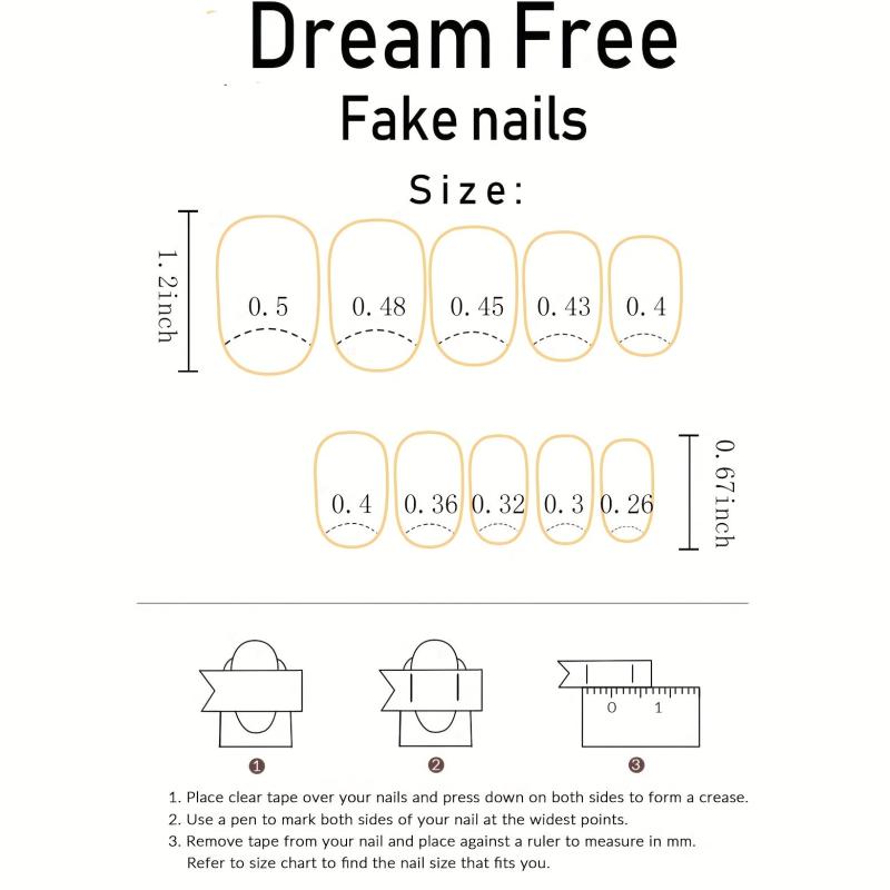24pcs Pink French Tip Press On Nails Set