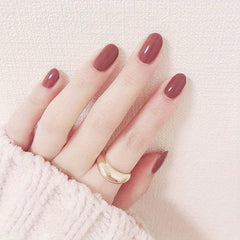 24pcs Pink French Tip Press On Nails Set