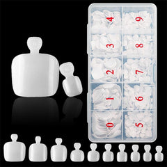 500 Pcs Press On Toenails Clear Full Cover False Toe Nail Tips