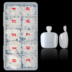 500 Pcs Press On Toenails Clear Full Cover False Toe Nail Tips
