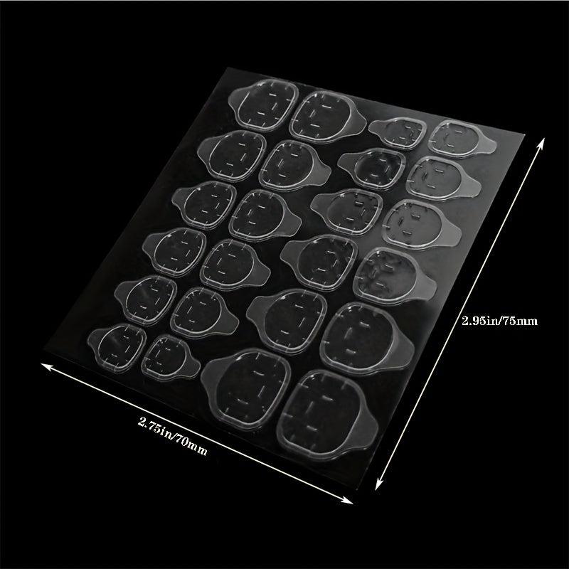 240pcs Thin Waterproof Nail Adhesive Stickers Press On Jelly Sticker