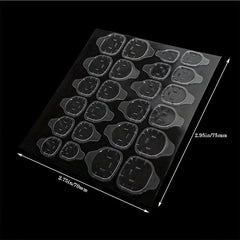 240pcs Thin Waterproof Nail Adhesive Stickers Press On Jelly Sticker