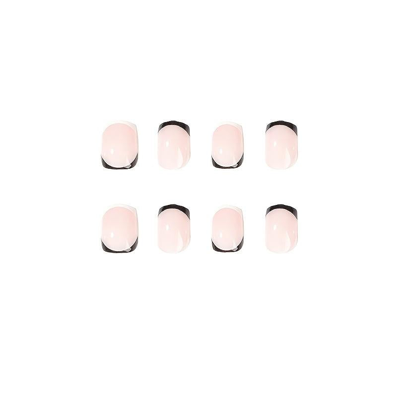 French Tip Press On Nails Full Cover False Nails for Women