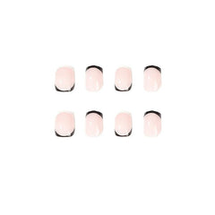 French Tip Press On Nails Full Cover False Nails for Women