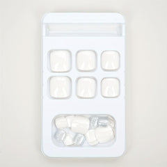 24 pcs Frosted Matte Press On Nail Art Patches Salon Gel Nail Kit