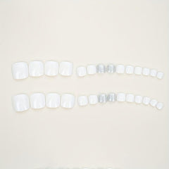 24 pcs Frosted Matte Press On Nail Art Patches Salon Gel Nail Kit