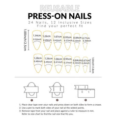 2400pcs Almond Shaped False Nail Tips - Short Acrylic Nail Tips in 10 Colors