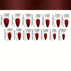 24pcs Nude Pink Leaf Press On Nails Full Cover Almond False Nails