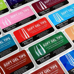 Soft Gel Full Cover Nail Tips Clear False Nails for Gel Nail Extensions
