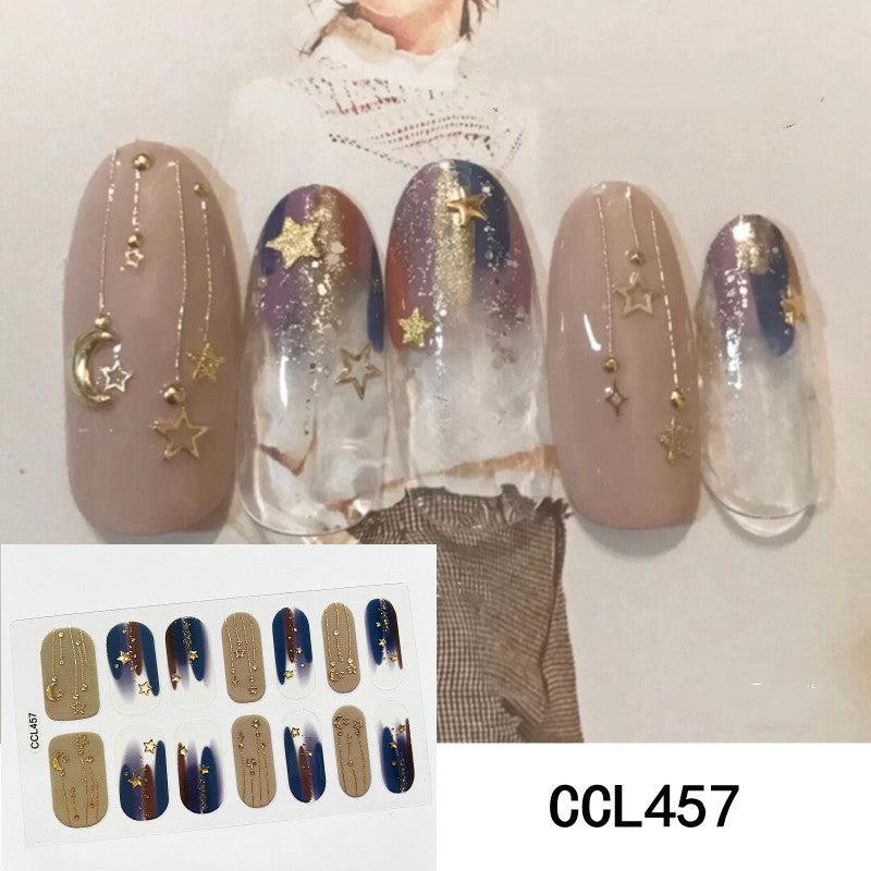 Full Cover Nail Decals Manicure Stickers For Girls Women