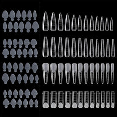 192pcs Dual-Form Full-Cover Nail Molds for Gel Manicure