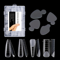 192pcs Dual-Form Full-Cover Nail Molds for Gel Manicure