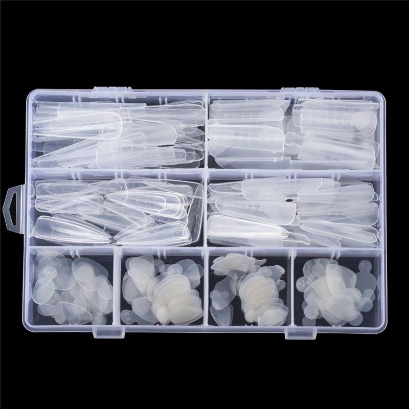 192pcs Dual-Form Full-Cover Nail Molds for Gel Manicure