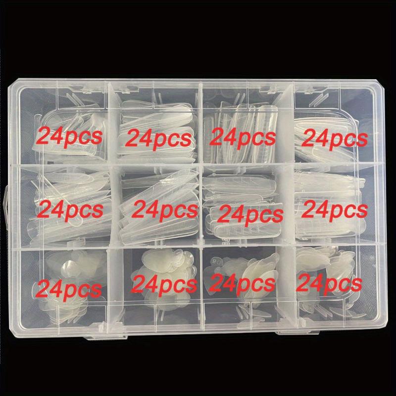 192pcs Dual-Form Full-Cover Nail Molds for Gel Manicure