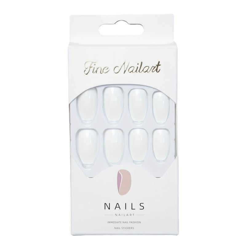 Acrylic Ballerina Press On Nails Full Coverage Medium Square Tips
