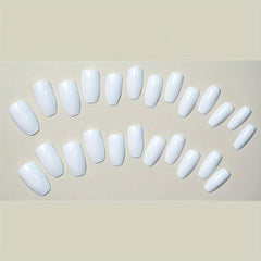 Acrylic Ballerina Press On Nails Full Coverage Medium Square Tips