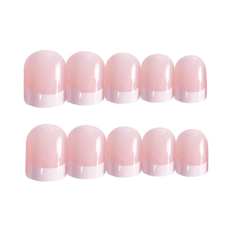 Pink Square Press On Nails Full Coverage Reusable Acrylic False Nails