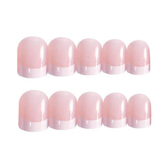Pink Square Press On Nails Full Coverage Reusable Acrylic False Nails