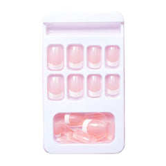 Pink Square Press On Nails Full Coverage Reusable Acrylic False Nails