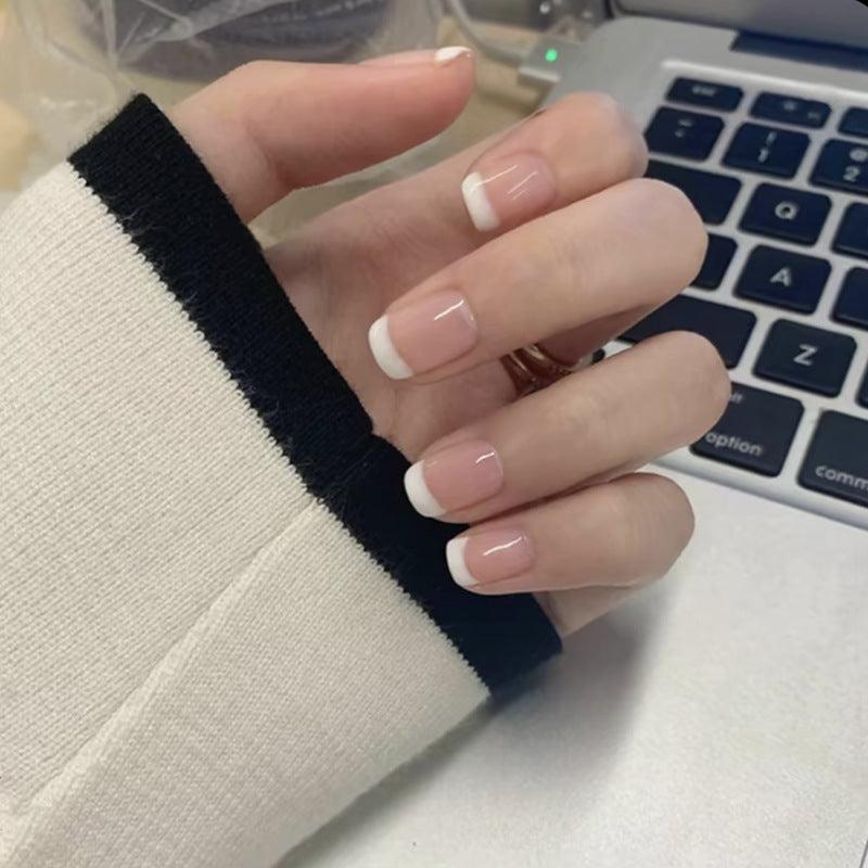 Pink Square Press On Nails Full Coverage Reusable Acrylic False Nails