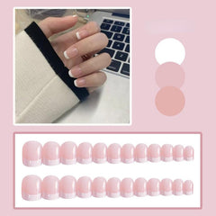 Pink Square Press On Nails Full Coverage Reusable Acrylic False Nails