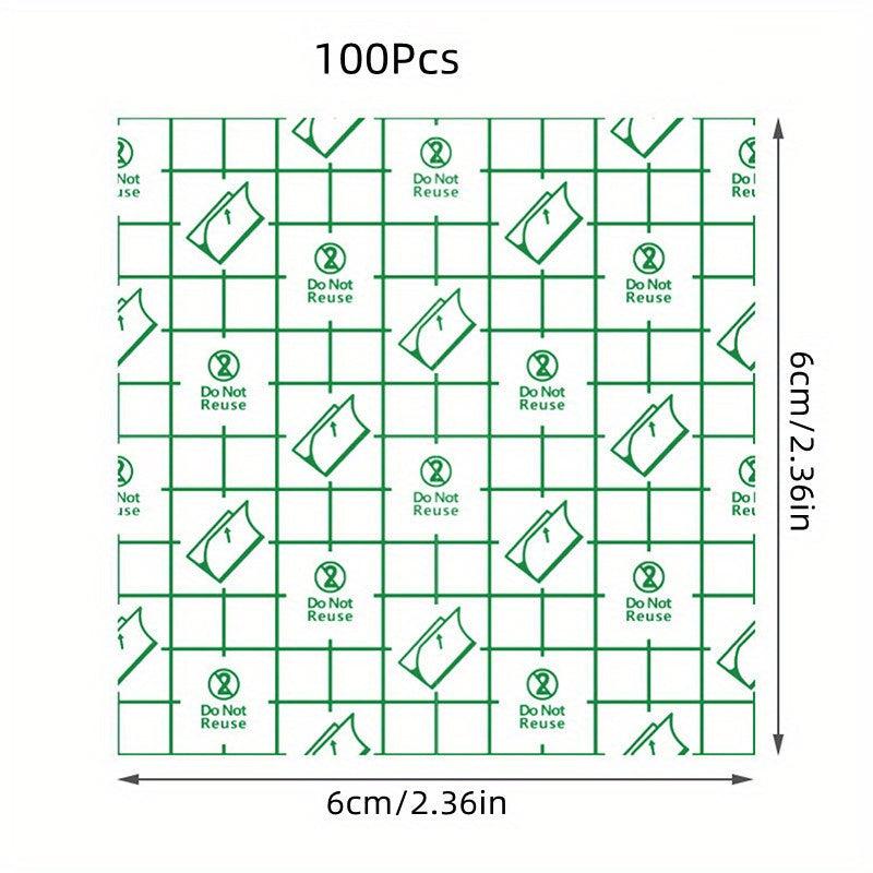 100Pcs Disposable Waterproof Makeup Hand Palettes Adhesive Cosmetic DIY Tool