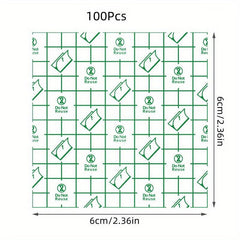 100Pcs Disposable Waterproof Makeup Hand Palettes Adhesive Cosmetic DIY Tool