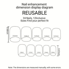 Y2K Pink Press On Nails with Rabbit, Acrylic False Nails for Women