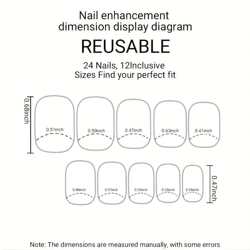 Square Press On Toenails Short Acrylic False Toes Nails for Women Full Cover