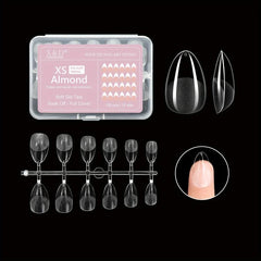 120pcs Soft Gel Nail Tips Extra Short Clear Acrylic Nail Tips