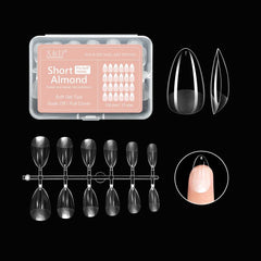 120pcs Soft Gel Nail Tips Extra Short Clear Acrylic Nail Tips