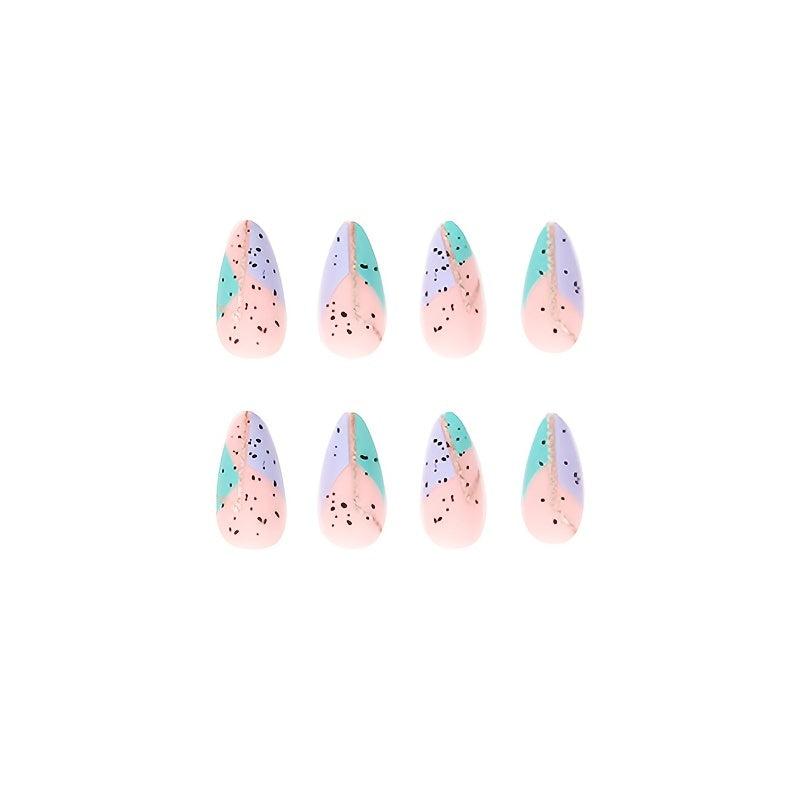 St Patrick's Geometric Press On Nails - Long Lasting False Nails