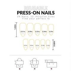 St Patrick's Geometric Press On Nails - Long Lasting False Nails