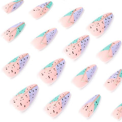 St Patrick's Geometric Press On Nails - Long Lasting False Nails