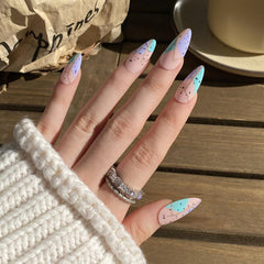 St Patrick's Geometric Press On Nails - Long Lasting False Nails