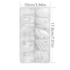 500pcs Soft Gel Nail Tips Clear Acrylic Nail Tips Pre-shaped False Nail Tips