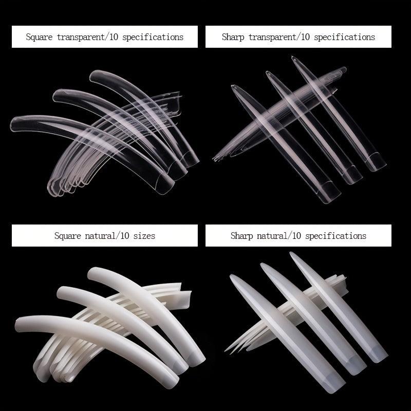 Long False Nail Extra Long Nail Tips 10 Sizes