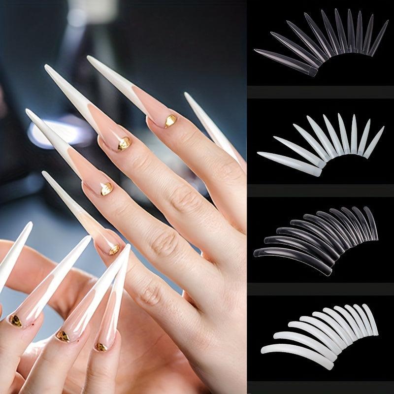 Long False Nail Extra Long Nail Tips 10 Sizes