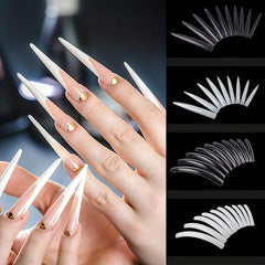 Long False Nail Extra Long Nail Tips 10 Sizes