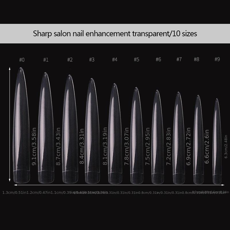 Long False Nail Extra Long Nail Tips 10 Sizes