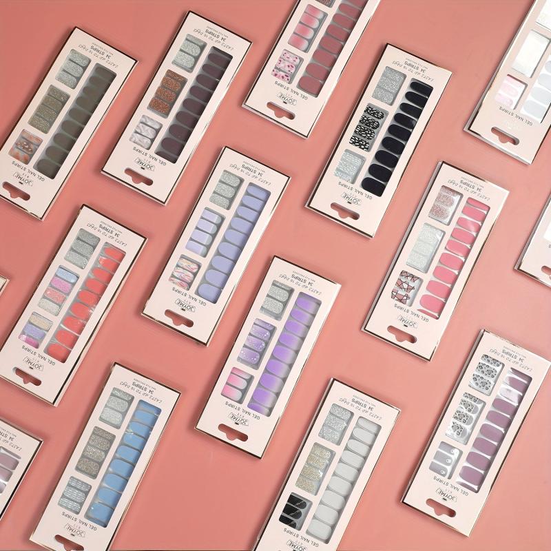 34 Pcs Nail Stickers Fashionable Self Adhesive Decal For Women And Girls